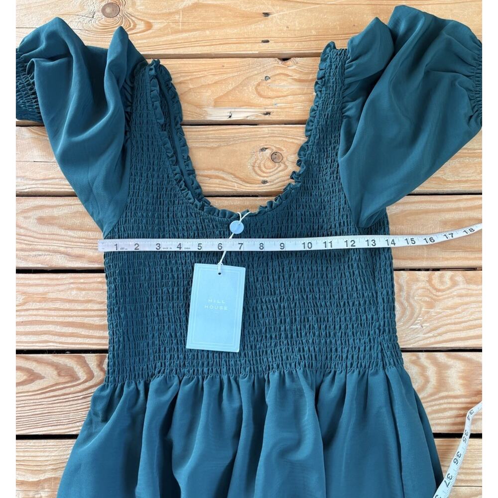 Hill House Home NWT Women’s Louisa Nap Dress Size M Green P9 - Picture 7 of 8